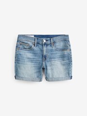 Blau - Gap Girlfriend-Shorts aus Denim mit mittelhohem Bund - Bild 4 von 4