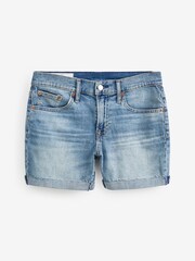 Gap Blue Denim Mid Rise Girlfriend Shorts - Image 4 of 4