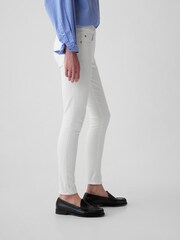 Gap White Stretch Mid Rise True Skinny Jeans - Image 7 of 11