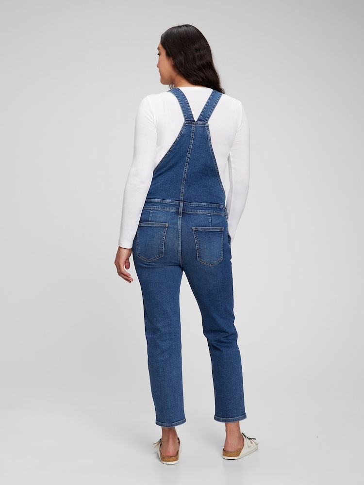 Gap Blue Maternity Denim Dungarees - Image 2 of 4