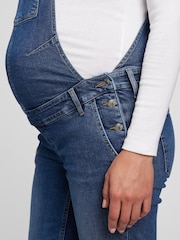Gap Blue Maternity Denim Dungarees - Image 4 of 4