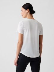 Gap White Breathe Short Sleeve Crew Neck T-Shirt - Image 3 of 7
