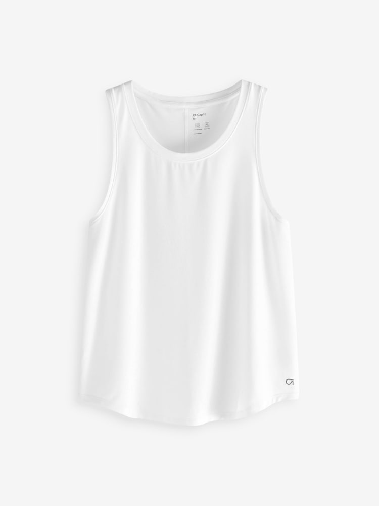 Gap White Sleevless Muscle Vest - Image 3 of 3 Gap White Sleevless Muscle Vest - Image 3 of 3