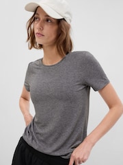 Gap Grey Breathe Short Sleeve Crew Neck T-Shirt - Image 1 of 2