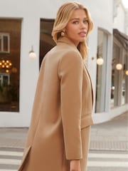 Friends Like These Camel Tailored Single Button Coat - Image 4 of 4