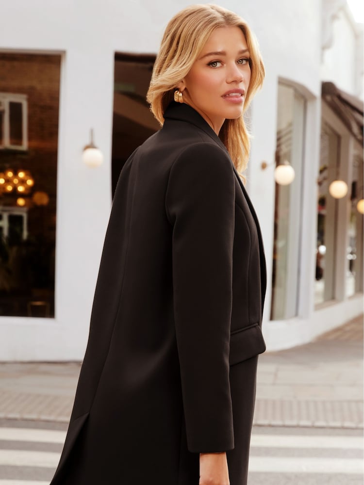 Friends Like These Black Tailored Single Button Coat - Image 4 of 4