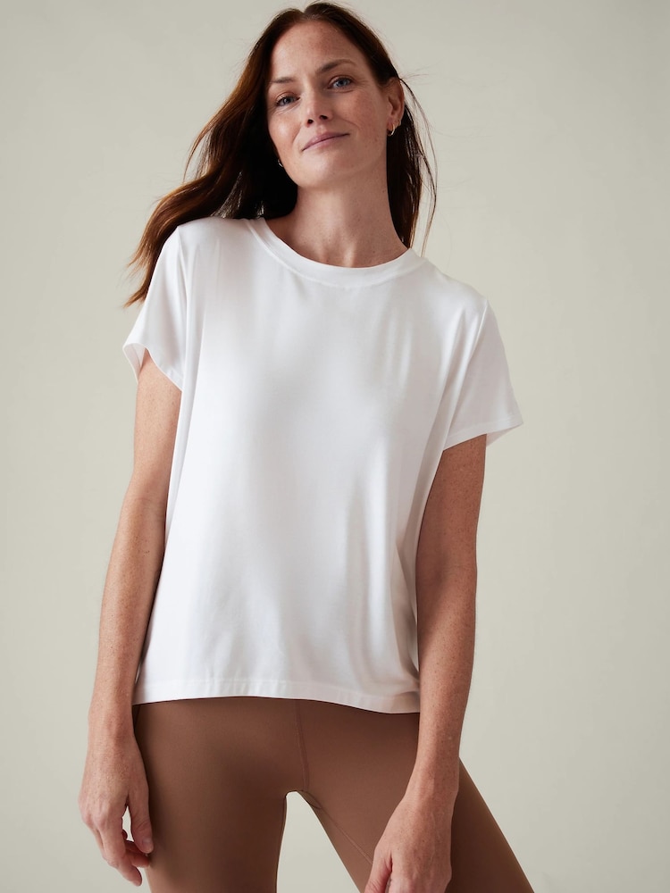 Athleta White With Ease T-Shirt - Image 1 of 5