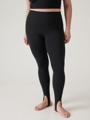Athleta Black Transcend Mid Rise Stirrup Leggings - Image 1 of 1