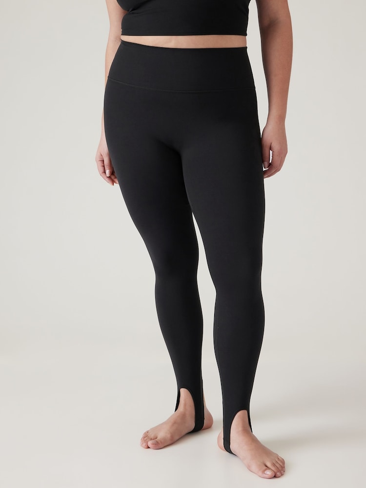 Athleta Black Transcend Mid Rise Stirrup Leggings - Image 1 of 1