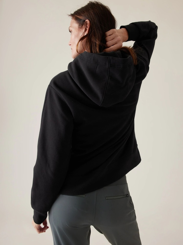 Athleta Black Breathable Hoodie - Image 2 of 6 Athleta Black Breathable Hoodie - Image 2 of 6