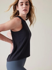 Athleta Black Crew Neck Muscle Tank - Image 2 of 5