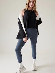 Athleta Black Crew Neck Muscle Tank - Image 4 of 5