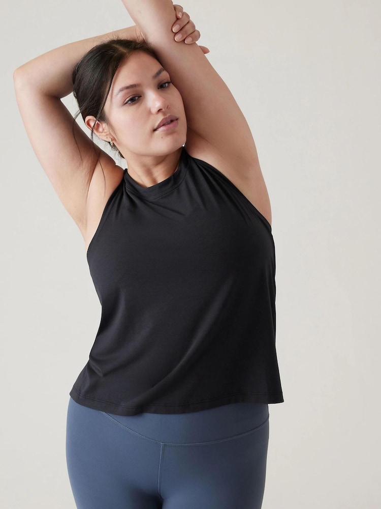 Athleta Black Crew Neck Muscle Tank - Image 5 of 5
