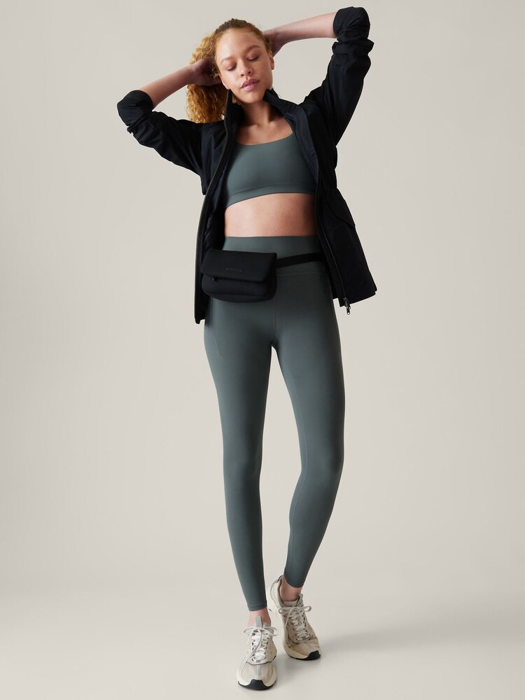 Athleta Green A-C Cup Strappy Back Low Impact Sports Bra - Image 3 of 3