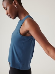 Athleta Blue Crew Neck Muscle Tank - Image 3 of 5