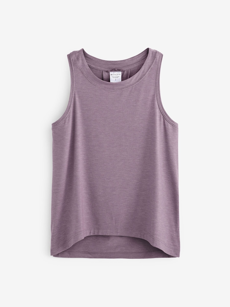 Athleta Purple Crew Neck Muscle Tank - Image 6 of 6