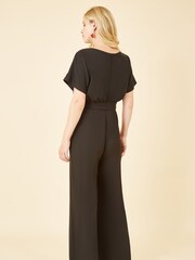 Mela Black Batwing Stretch Jumpsuit - Image 3 of 4