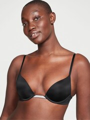 Victoria's Secret Black Smooth Plunge Shine Multiway Bra - Image 1 of 3