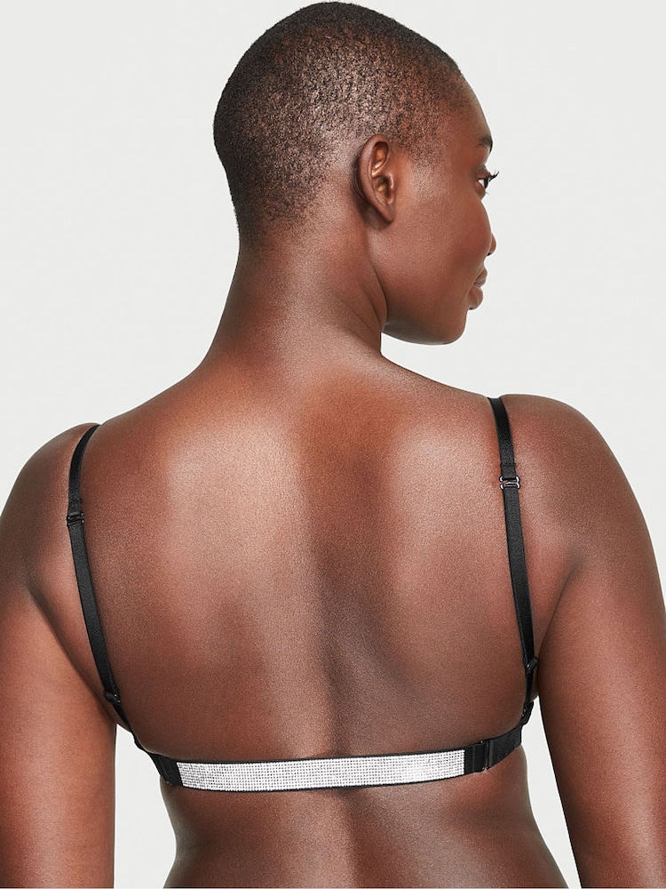 Victoria's Secret Black Smooth Plunge Shine Multiway Bra - Image 2 of 3 Victoria's Secret Black Smooth Plunge Shine Multiway Bra - Image 2 of 3