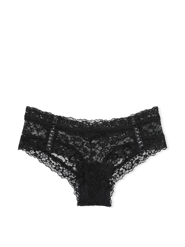 Victoria's Secret Black Double Side Lace Up Knickers - Image 3 of 3