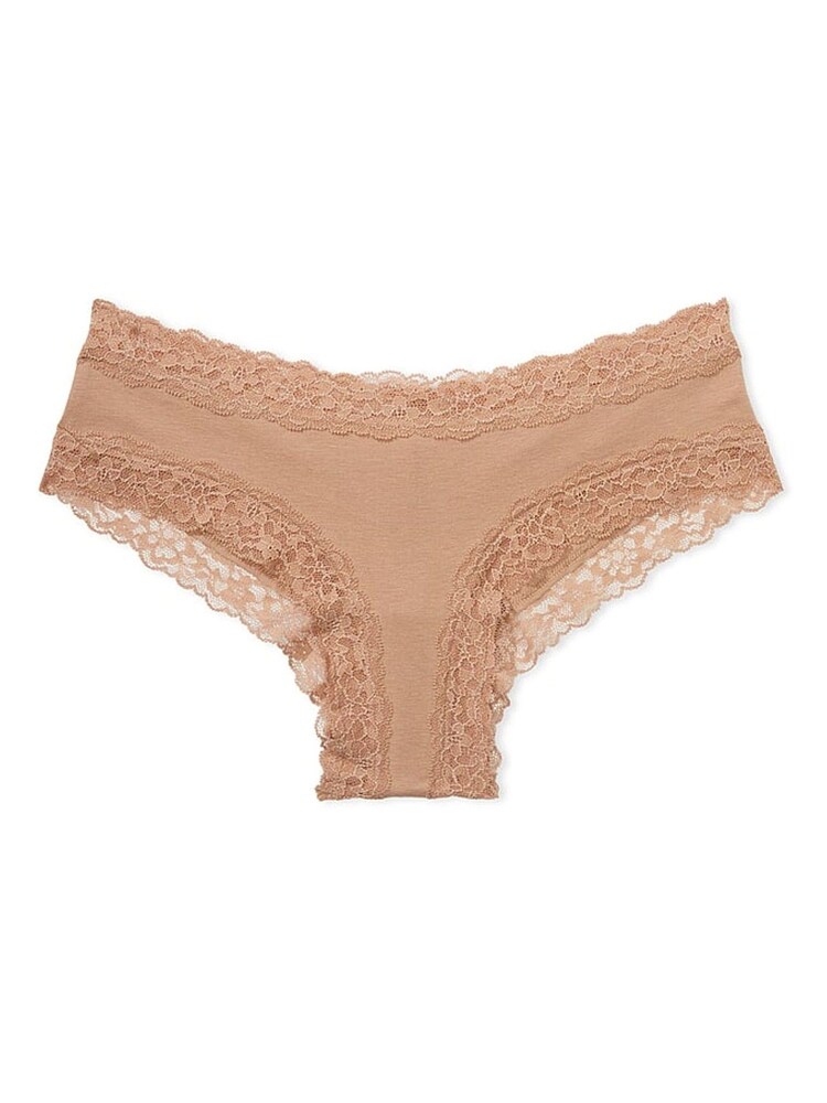 Victoria's Secret Praline Nude Lace Waist Cheeky Knickers - Image 3 of 3