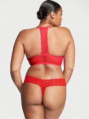 Victoria's Secret Lipstick Red Thong Lace Knickers - Image 2 of 4