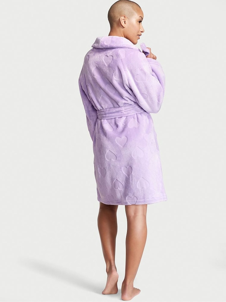 Victoria's Secret Purple Cosy Short Dressing Gown - Image 2 of 4