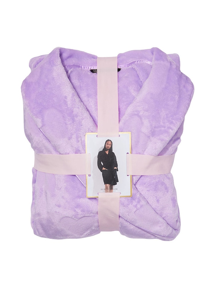 Victoria's Secret Purple Cosy Short Dressing Gown - Image 4 of 4