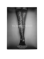 Victoria's Secret Black Lace Top Fishnet Stockings - Image 1 of 1