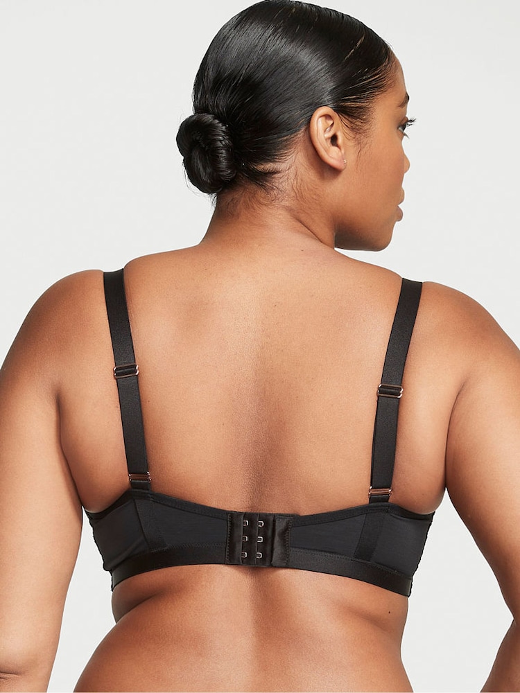 Victoria's Secret Black Balcony Lace Balcony Minimiser Bra - Image 2 of 2 Victoria's Secret Black Balcony Lace Balcony Minimiser Bra - Image 2 of 2