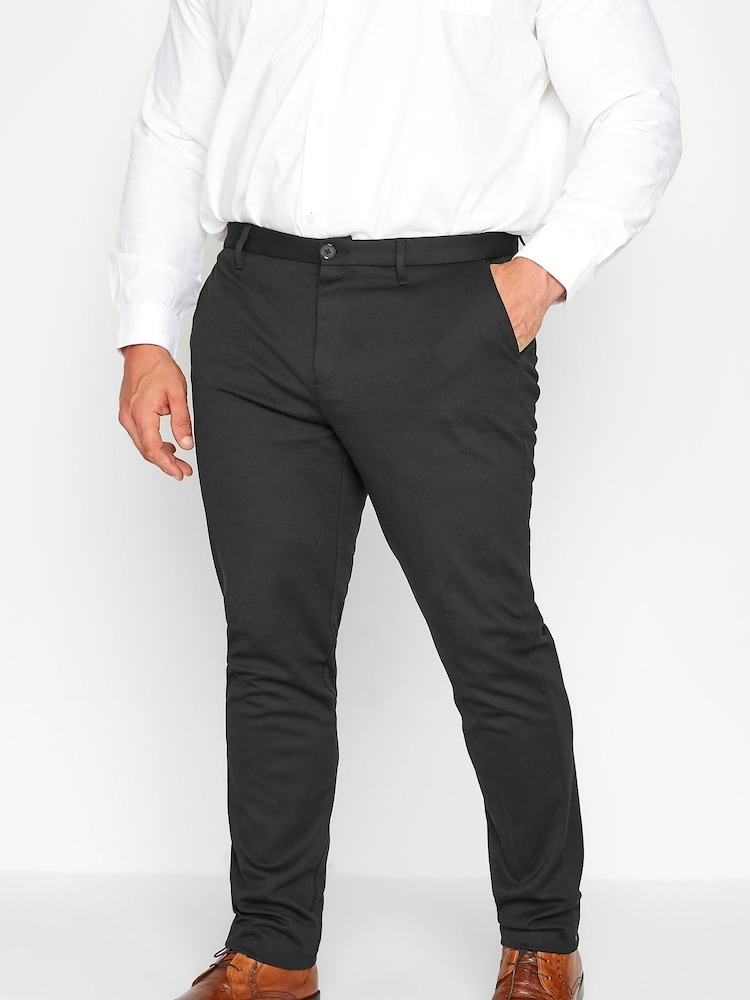 BadRhino Big & Tall Black Stretch Trousers - Image 1 of 3