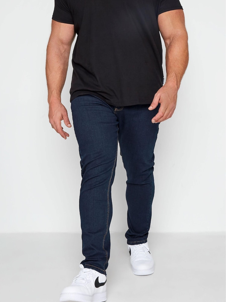 Blau - Badrhino Big & Tall Stretch-Jeans - Bild 2 von 2