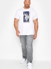 BadRhino Big & Tall Grey Stretch Jeans - Image 2 of 3