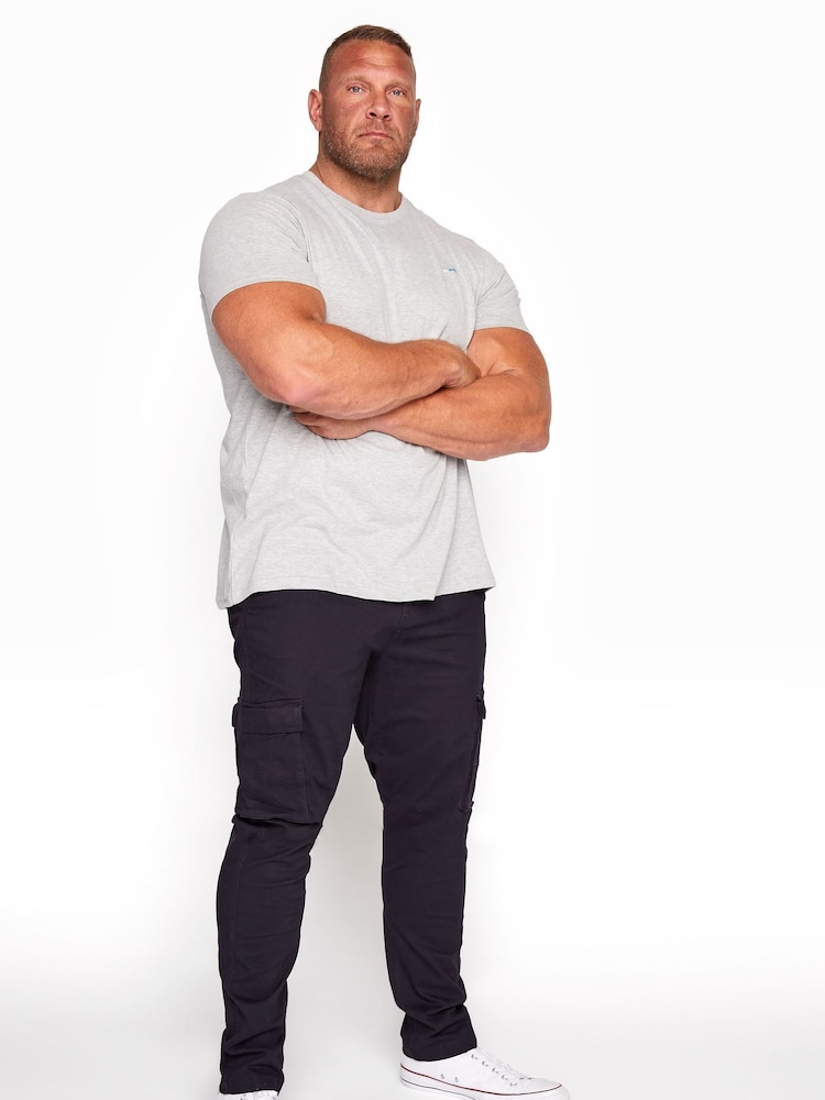 BadRhino Big & Tall Blue Stretch Cargo Trousers - Image 1 of 3