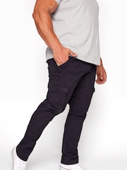 BadRhino Big & Tall Blue Stretch Cargo Trousers - Image 2 of 3