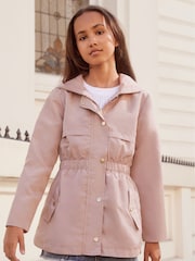 Lipsy Pink Lightweight Rain Coat (3yrs-16yrs) - Image 1 of 4