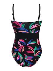 Pour Moi Black Palermo Panelled Control Swimsuit - Image 5 of 5