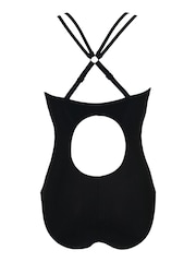 Pour Moi Black Energy Double Strap Racerback Mesh Swimsuit - Image 5 of 5