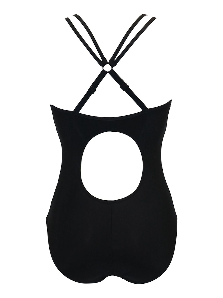 Pour Moi Black Energy Double Strap Racerback Mesh Swimsuit - Image 5 of 5