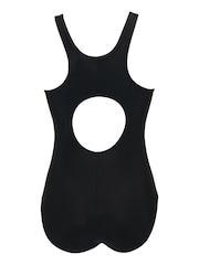 Pour Moi Black/Purple Energy Chlorine Resistant Recycled High Neck Zip Front Swimsuit - Image 5 of 5