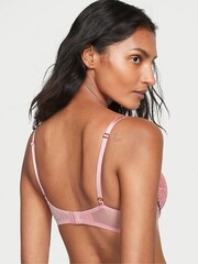 Victoria's Secret Dusk Mauve Pink Ribbon Slot Lightly Lined Demi Bra - Image 2 of 4
