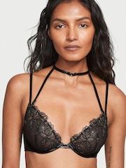 Victoria's Secret Black Embroidered Unlined Demi Bra - Image 1 of 1
