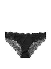 Victoria's Secret Black Lace Trim Cheeky Knickers - Image 3 of 3