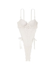 Victoria's Secret Coconut White Lace Bodysuit - Image 3 of 3
