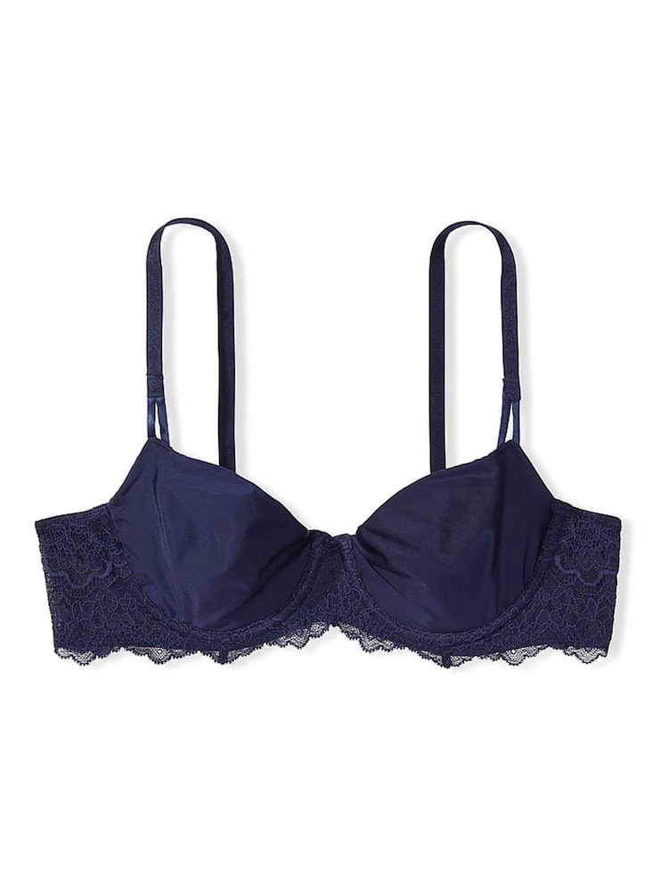 Victoria's Secret Ensign Navy Blue Smooth Unlined Balcony Bra - Image 3 of 3 Victoria's Secret Ensign Navy Blue Smooth Unlined Balcony Bra - Image 3 of 3