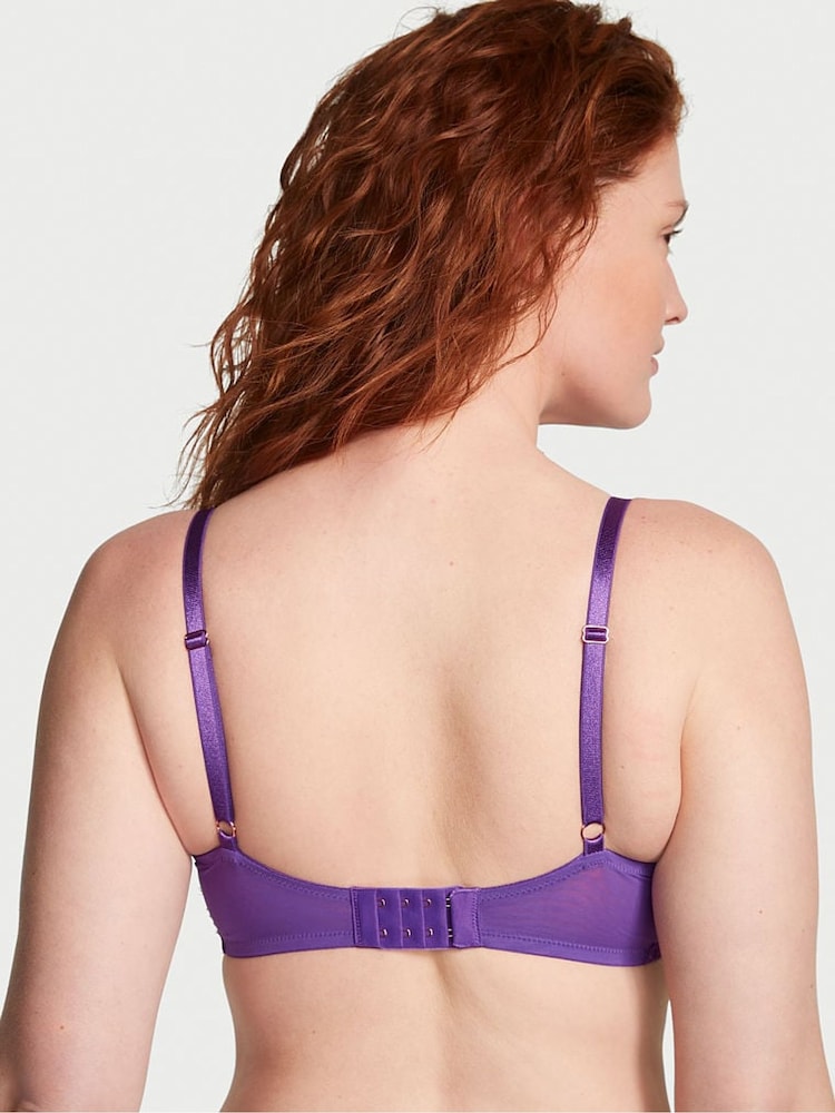 Victoria's Secret Violetta Purple Lace Push Up Bra - Image 2 of 3