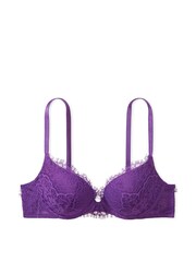 Victoria's Secret Violetta Purple Lace Push Up Bra - Image 3 of 3