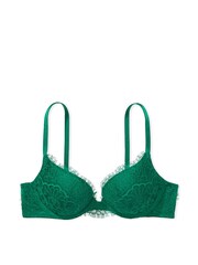 Victoria's Secret Spruce Green Lace Push Up Bra - Image 3 of 3