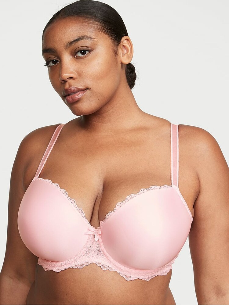 Victoria's Secret Pretty Blossom Pink Smooth Lightly Lined Demi Bra - Image 1 of 3
