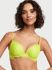 Victoria's Secret Limelight Green Lace Shine Strap Push Up Bra - Image 1 of 4